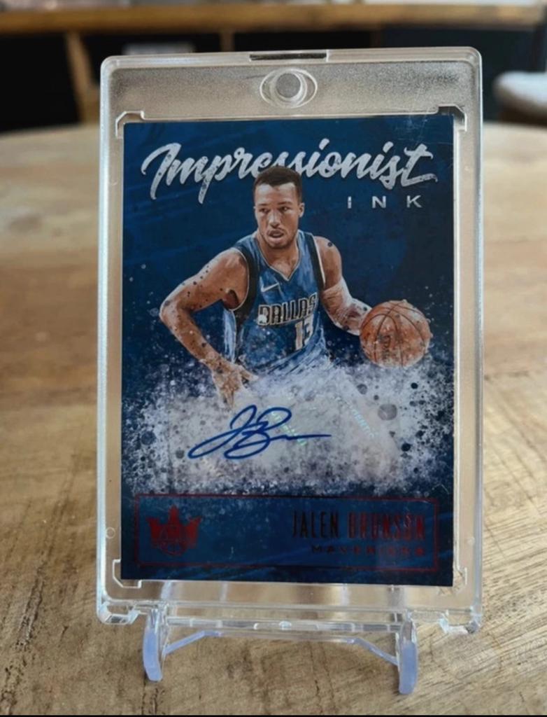 Jalen Brunson Court Kings numbered autograph. NBA NY Knicks., Ophalen of Verzenden, Nieuw