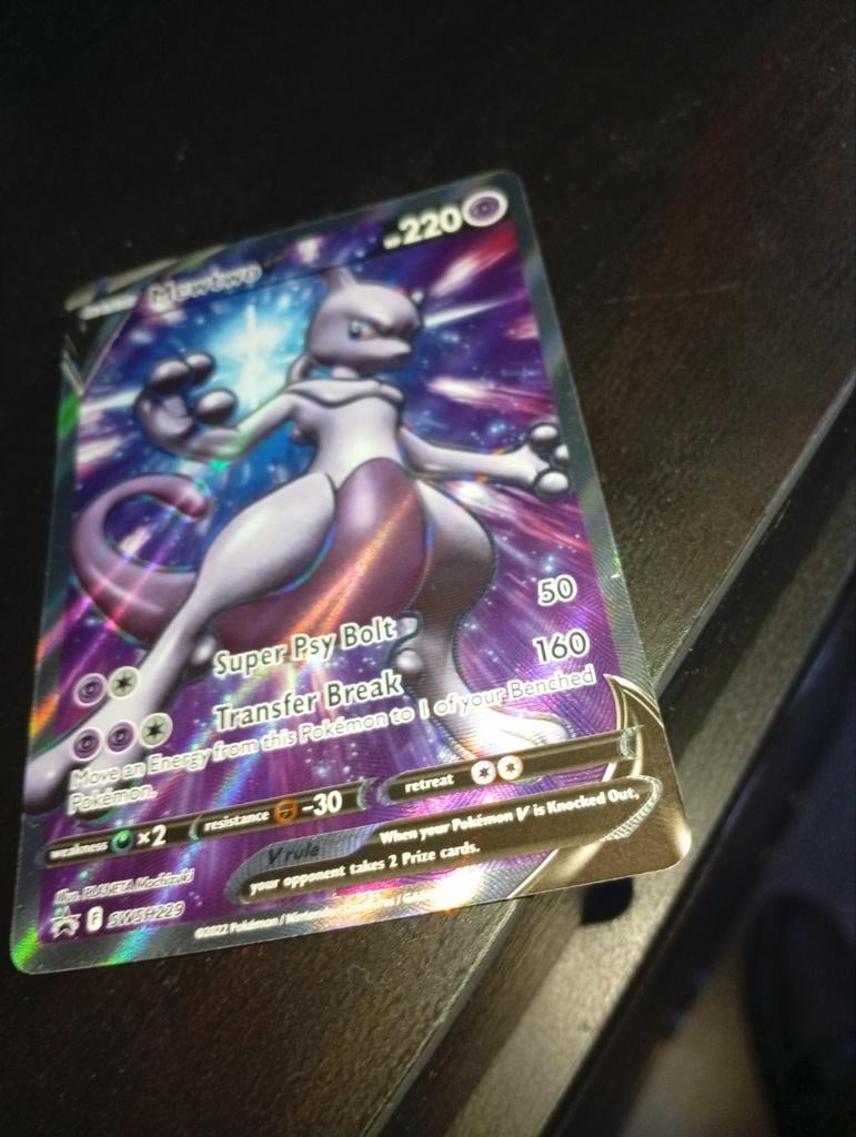 Mewtwo V, Verzenden, Zo goed als nieuw, Losse kaart, Foil
