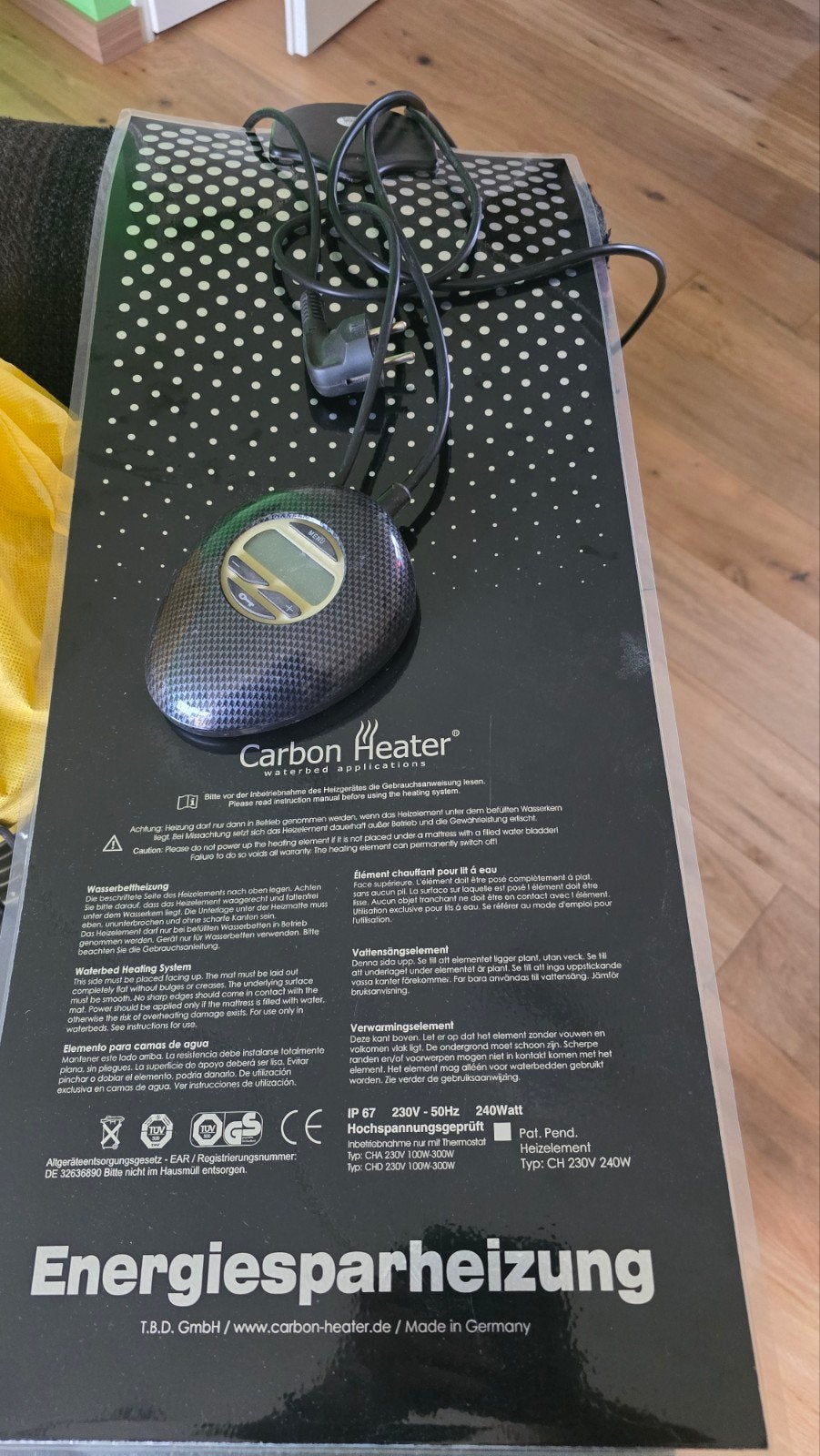 carbon heater voor waterbed, Huis en Inrichting, Ophalen of Verzenden, Eenpersoons