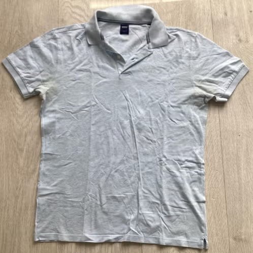 licht blauw polo shirt maat L van Boggi, Maat 52/54 (L), Blauw, Ophalen of Verzenden, Gedragen