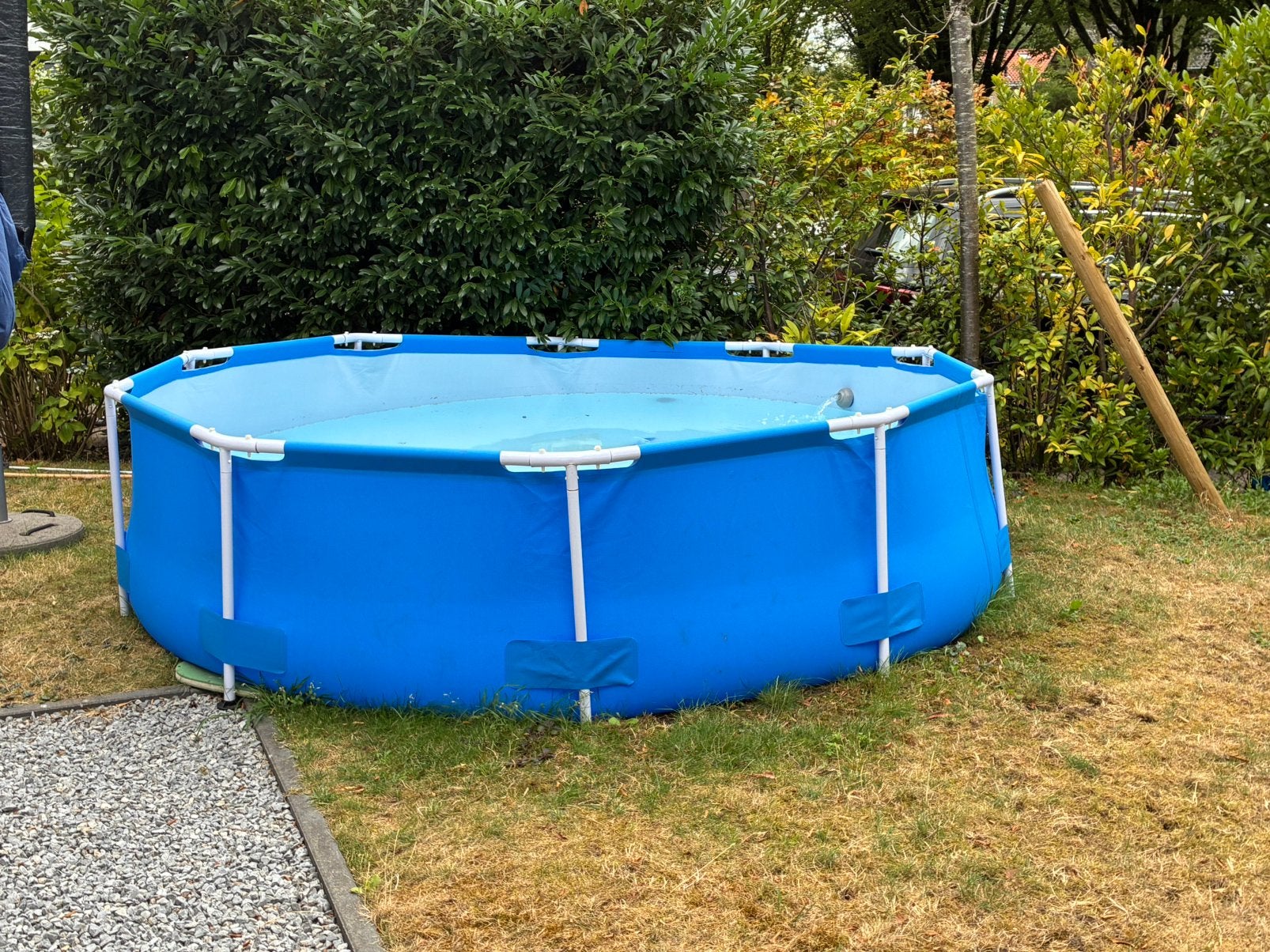 Bestway zwembad 305 x 76 verwarming, pomp extra’s e, Ophalen, Zo goed als nieuw, Opzetzwembad, 200 tot 400 cm