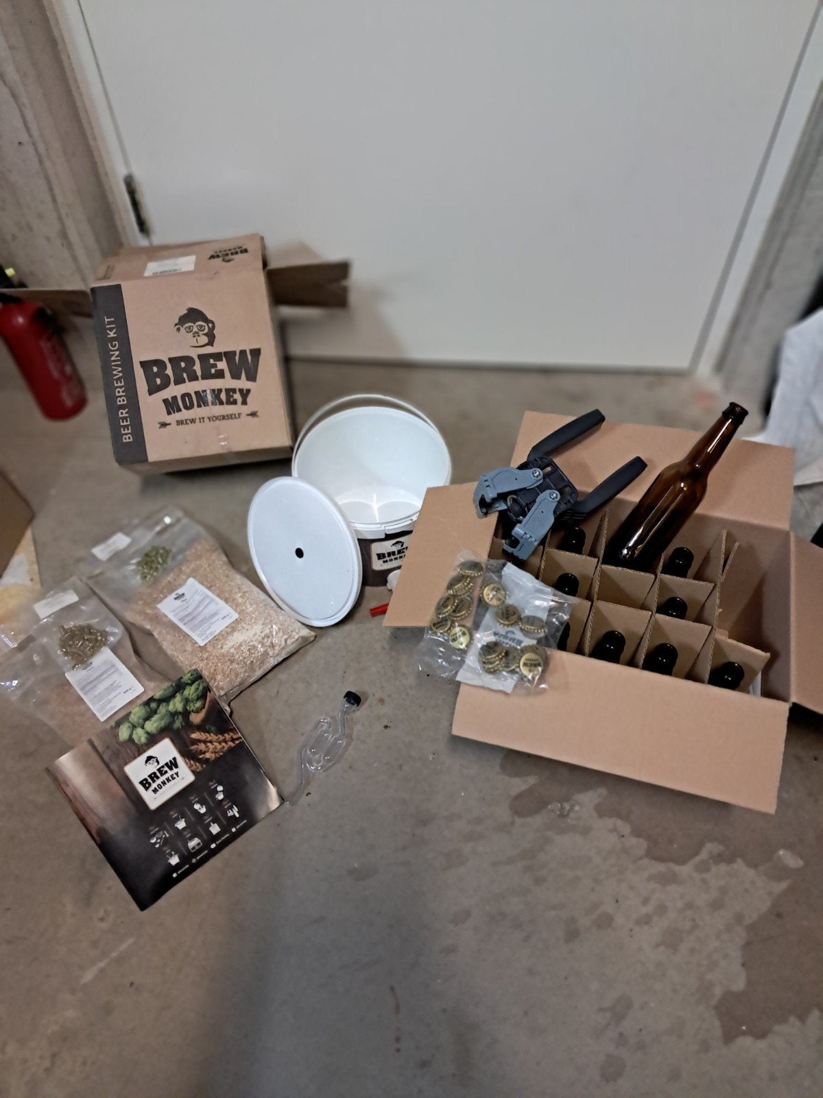 bier brouw set, Ophalen, Flesje(s), Overige merken