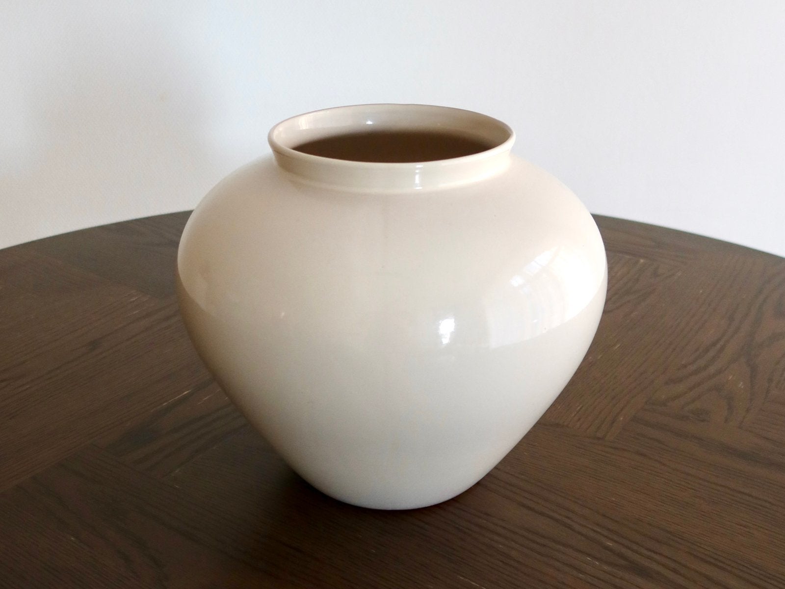 Grote H&M Home Keramieken Vaas – Crème – Excellent, Ophalen, Zo goed als nieuw