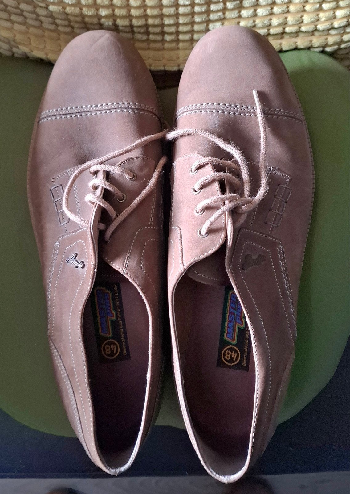 Master Plus Herenschoenen Maat 48 - Bruin Leer, Bruin, Ophalen of Verzenden, Zo goed als nieuw, Master Plus
