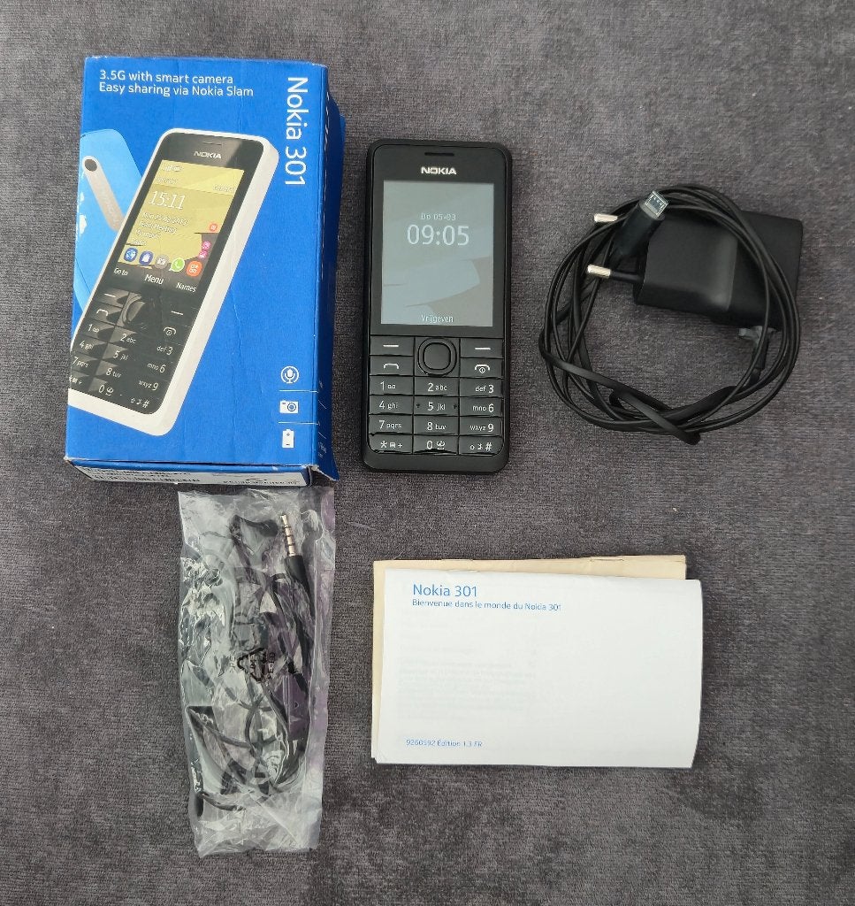 nokia 301 black, Verzenden, Gebruikt, Zwart, Zonder abonnement