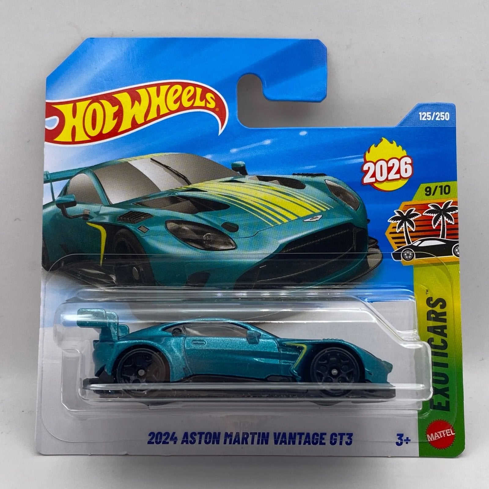 2x Hotwheels Aston Martin Vantage GT3 + Bugatti Bolide 1:64, Verzenden, Nieuw