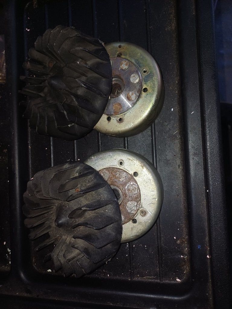 2x AC vliegwiel 125/180cc, Gebruikt, Overige modellen, 180 cc, Ophalen of Verzenden