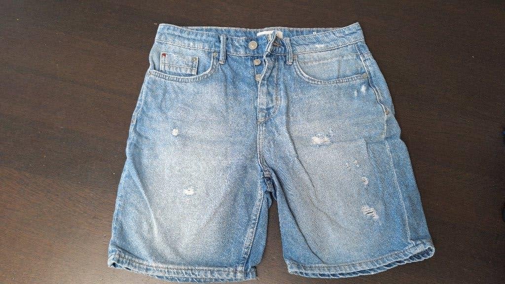 Korte spijkerbroek Anti Blue, Blauw, Overige jeansmaten, Ophalen of Verzenden, Zo goed als nieuw