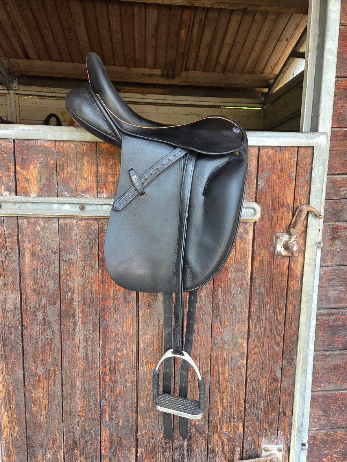 Euroriding luxor dressuurzadel 17 inch, Ophalen, Gebruikt, Dressuur, M (17 inch)