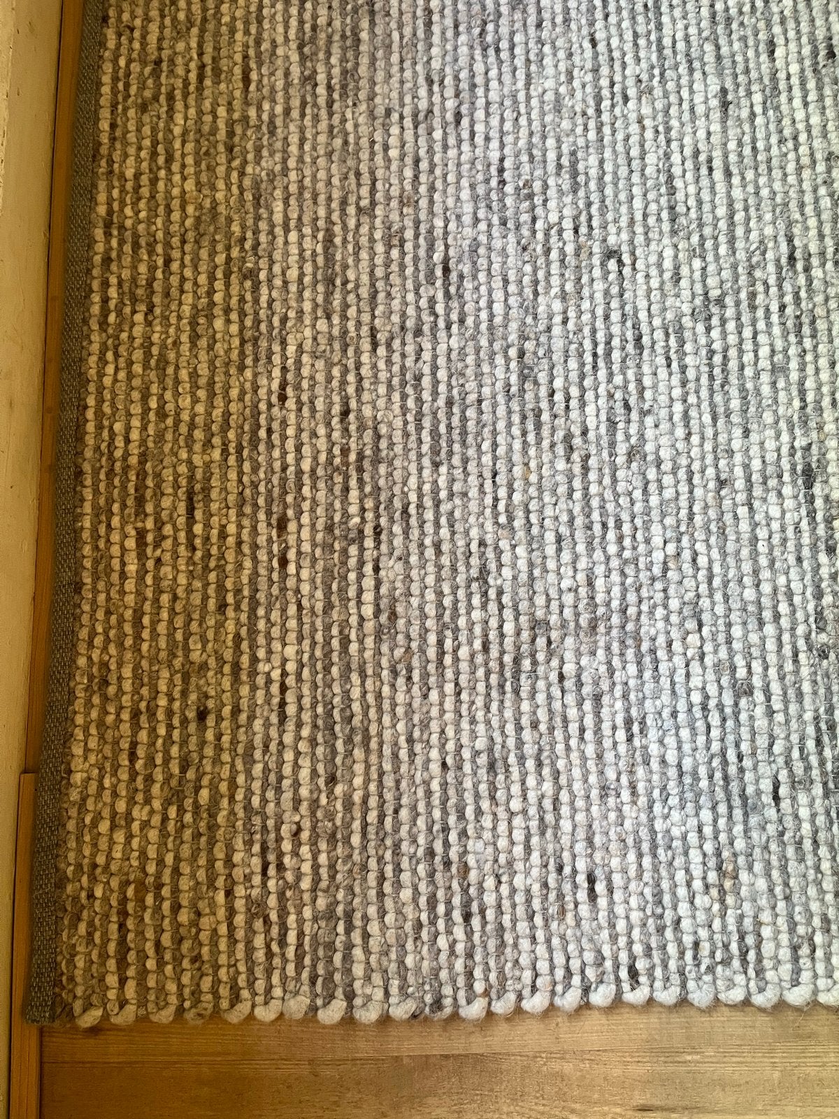Luxe extra groot wollen mix vloerkleed - bijna nieuw, Ophalen, Zo goed als nieuw, 200 cm of meer, Grijs
