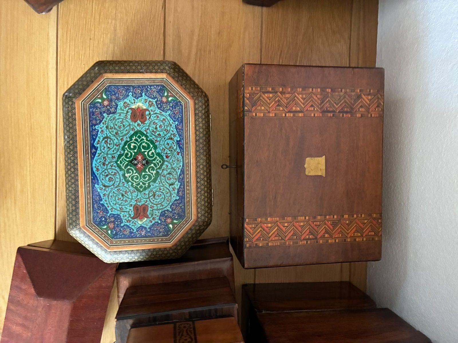 Perzische Khatam-kari Sieraden-/Bewaardoos, Ophalen of Verzenden