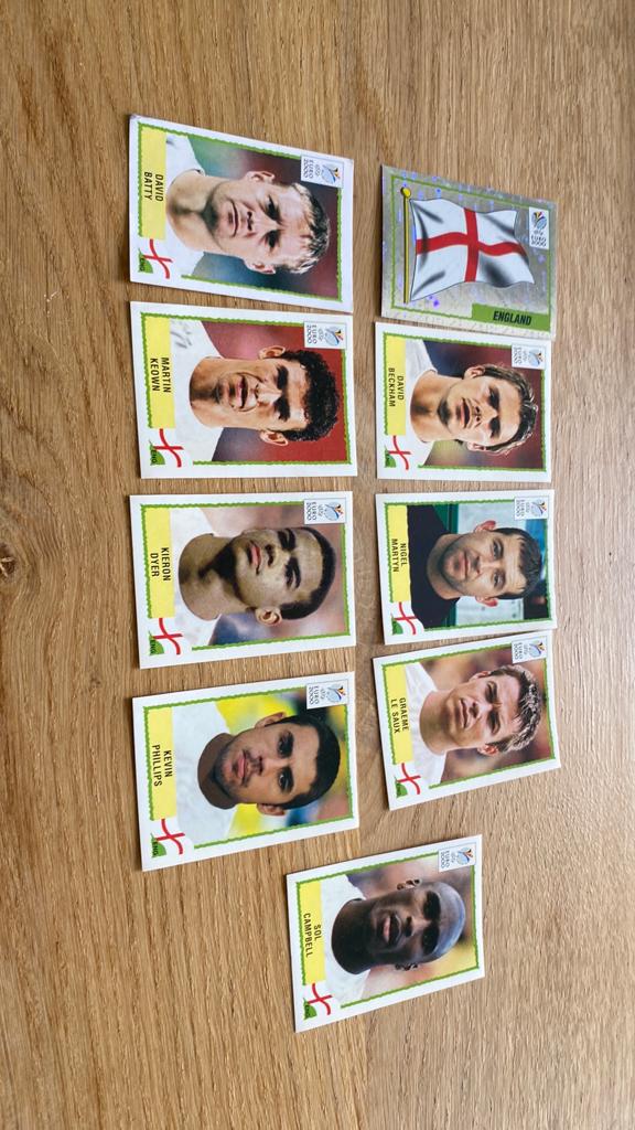 Panini euro 2000 engeland, Ophalen of Verzenden, Zo goed als nieuw, Buitenlandse clubs, Poster, Plaatje of Sticker