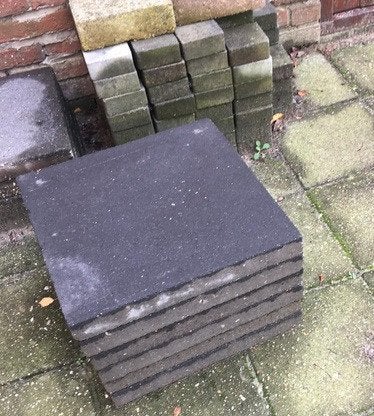 betontegels 40 x 40 cm, Ophalen, Gebruikt, Minder dan 5 m², Beton
