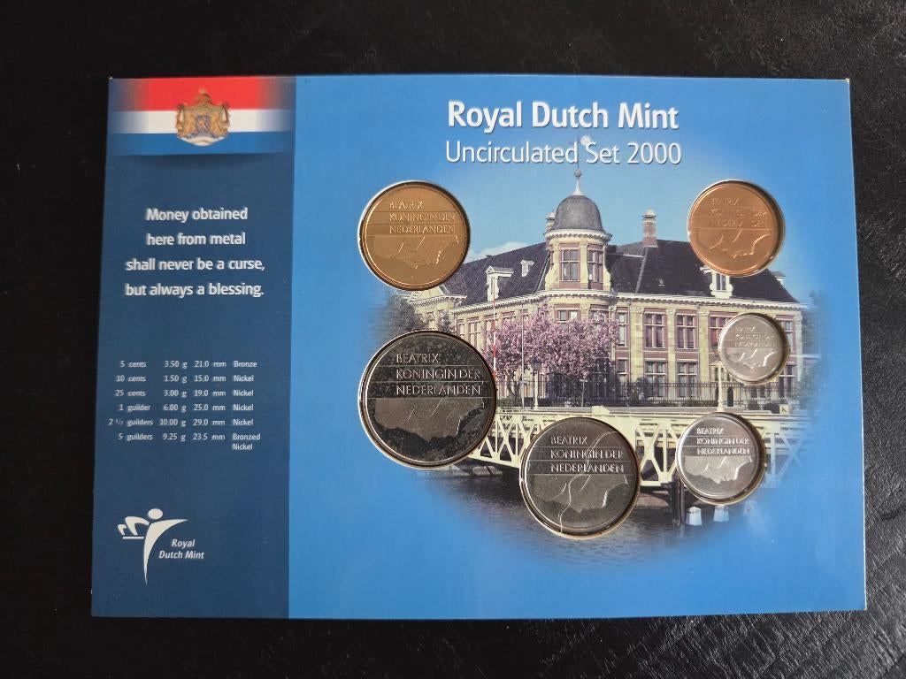 Gulden Set 2000 – UNC – Geseald in originele verpakking, Ophalen of Verzenden, Koningin Beatrix, Overige waardes, Setje