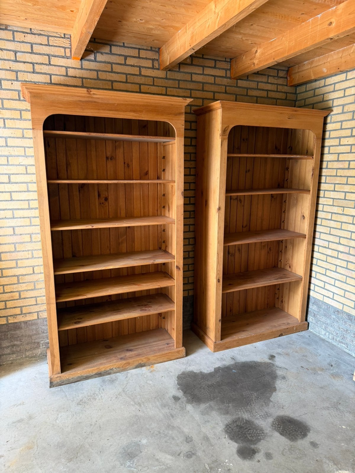 Houten Boekenkast, Huis en Inrichting, Ophalen, Gebruikt, 100 tot 150 cm, 150 tot 200 cm