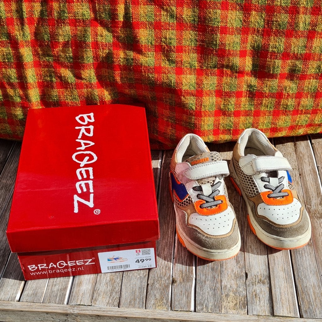 Braqeez Klittenband Jongen (kwaliteit) Maat 28, Gebruikt, Schoenen, Ophalen of Verzenden, Braqeez