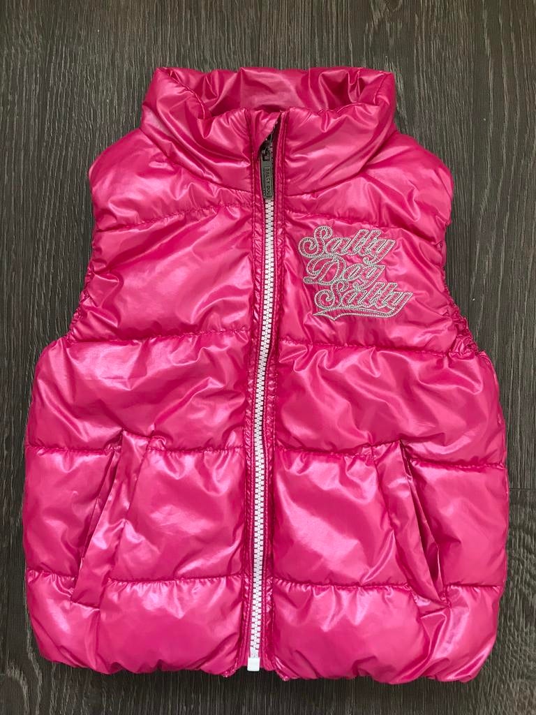 Meisjes bodywarmer roze metallic van Salty Dog mt 98, Kinderen en Baby's, Kinderkleding | Maat 98, Ophalen of Verzenden, Zo goed als nieuw