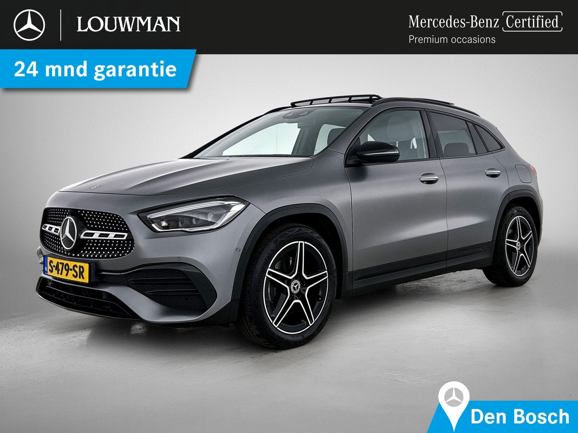 Mercedes-Benz GLA 200 AMG line | Panorama schuifdak | Night, 12 maanden, 15 km/l, 4 cilinders, 163 pk