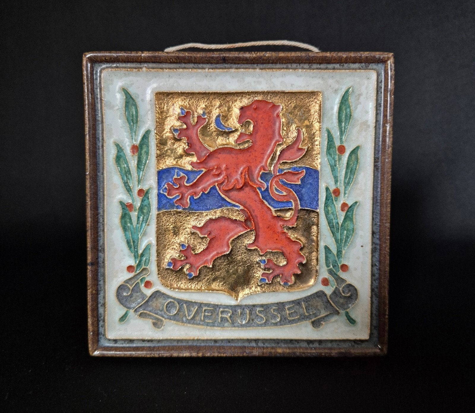 Cloisonne tegel Porceleyne fles Overijssel, Ophalen of Verzenden