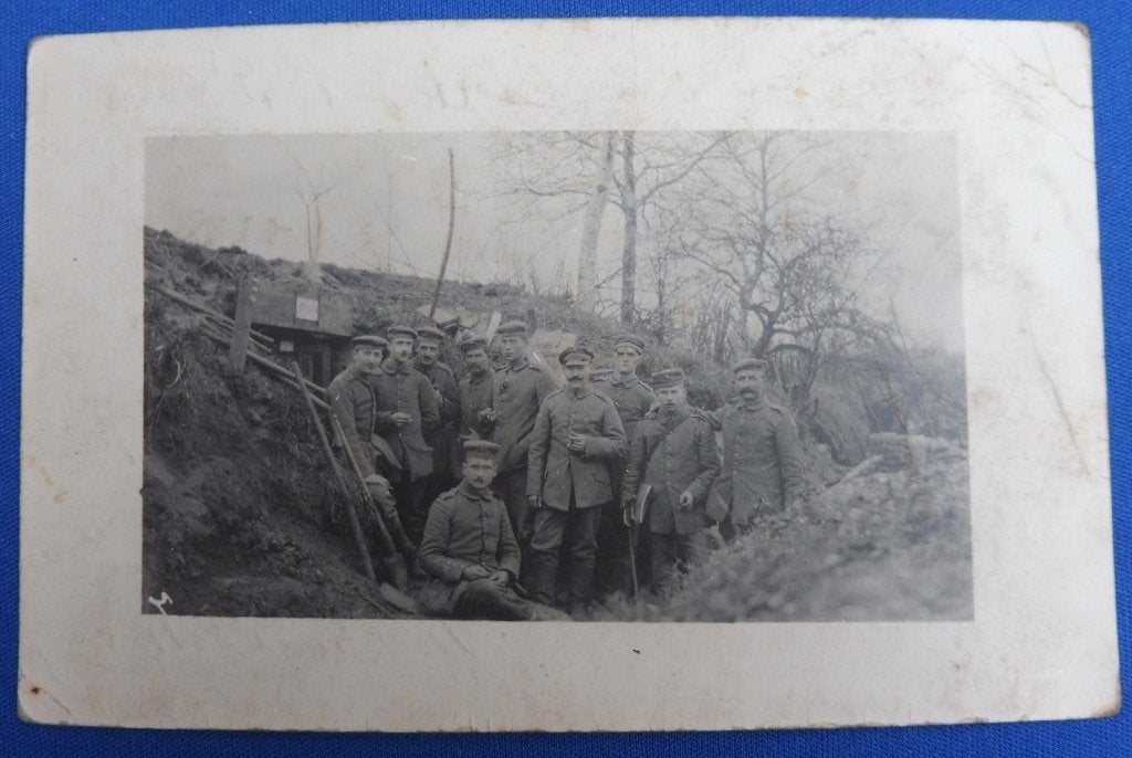 Duitse Feldpost WO1 Fotokaart Loopgraaf Bunker 1916 (N), Verzamelen, Verzenden, Landmacht, Duitsland, Overige typen