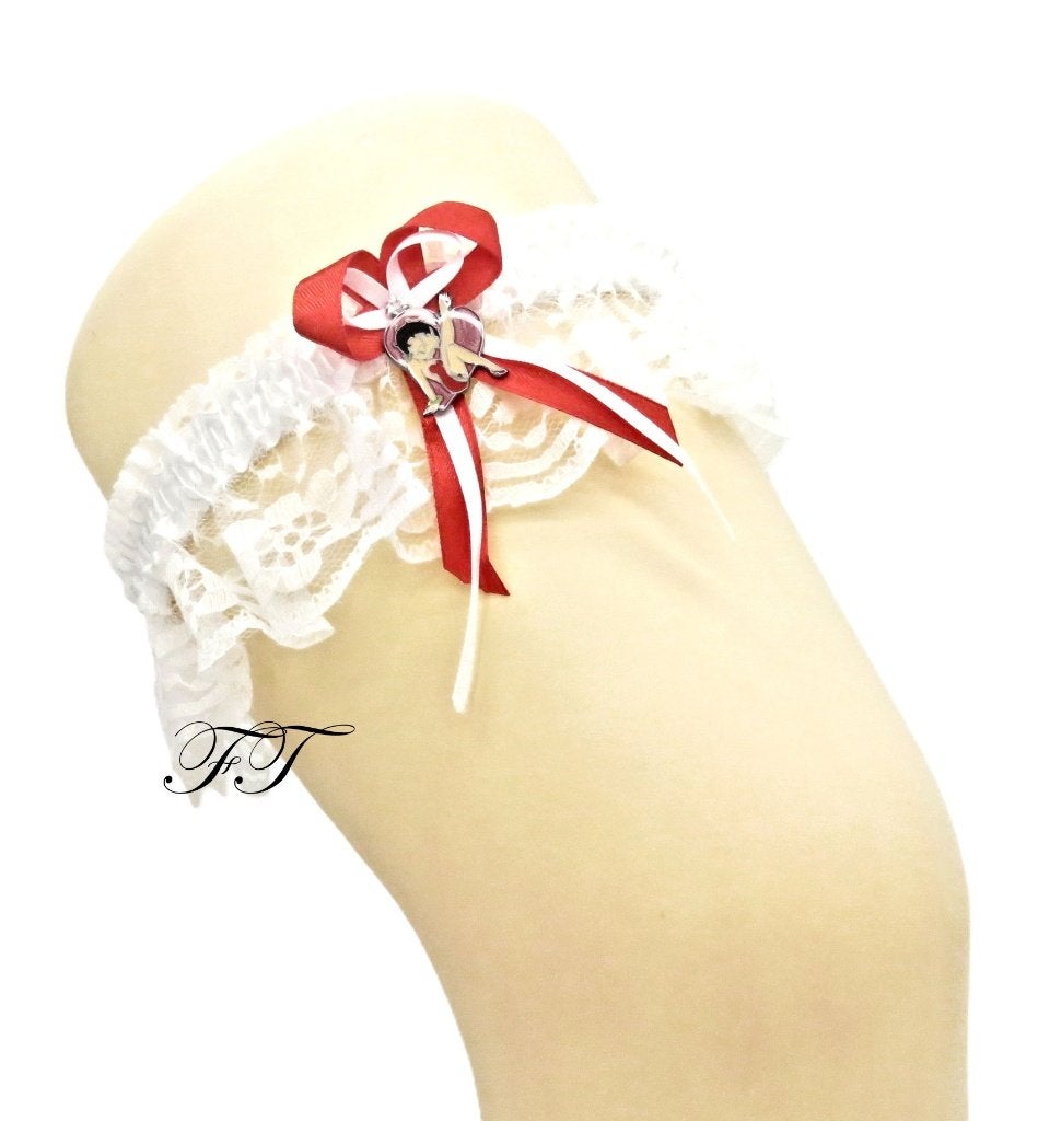 Een prachtige Betty Boop bruid kousenband., Ophalen of Verzenden, Nieuw