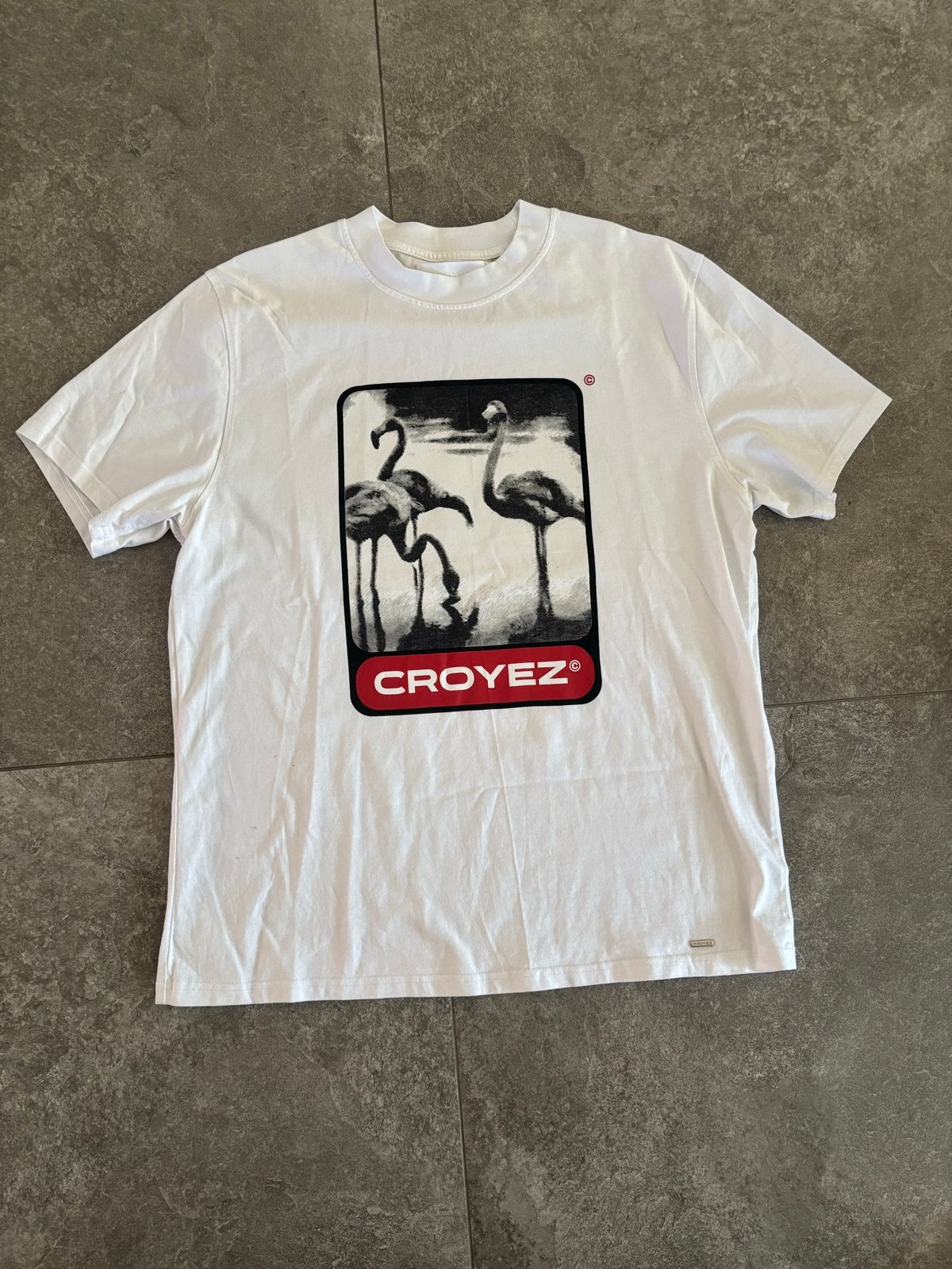 CROYEZ T-shirt wit met flamingo print - Maat L NIEUW, Ophalen of Verzenden, Nieuw, Maat 52/54 (L), Wit