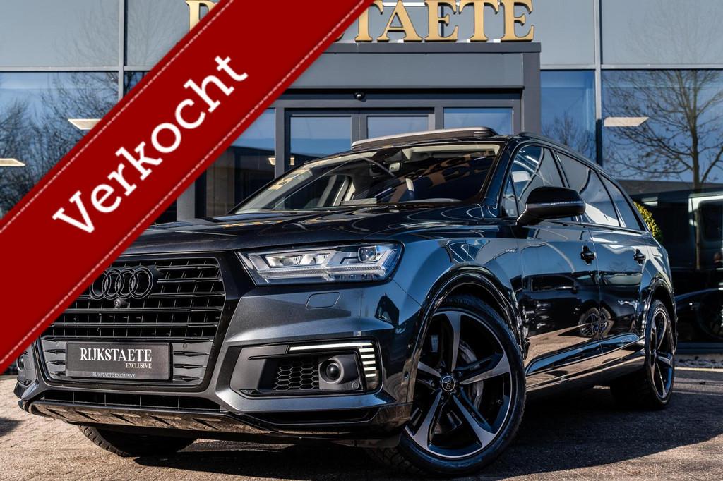 Audi Q7 3.0 TDI E-Tron Quattro|PANO|360°|TREKHAAK|LUCHTV., Auto's, Audi, Automaat, Gebruikt, Euro 6, 258 pk