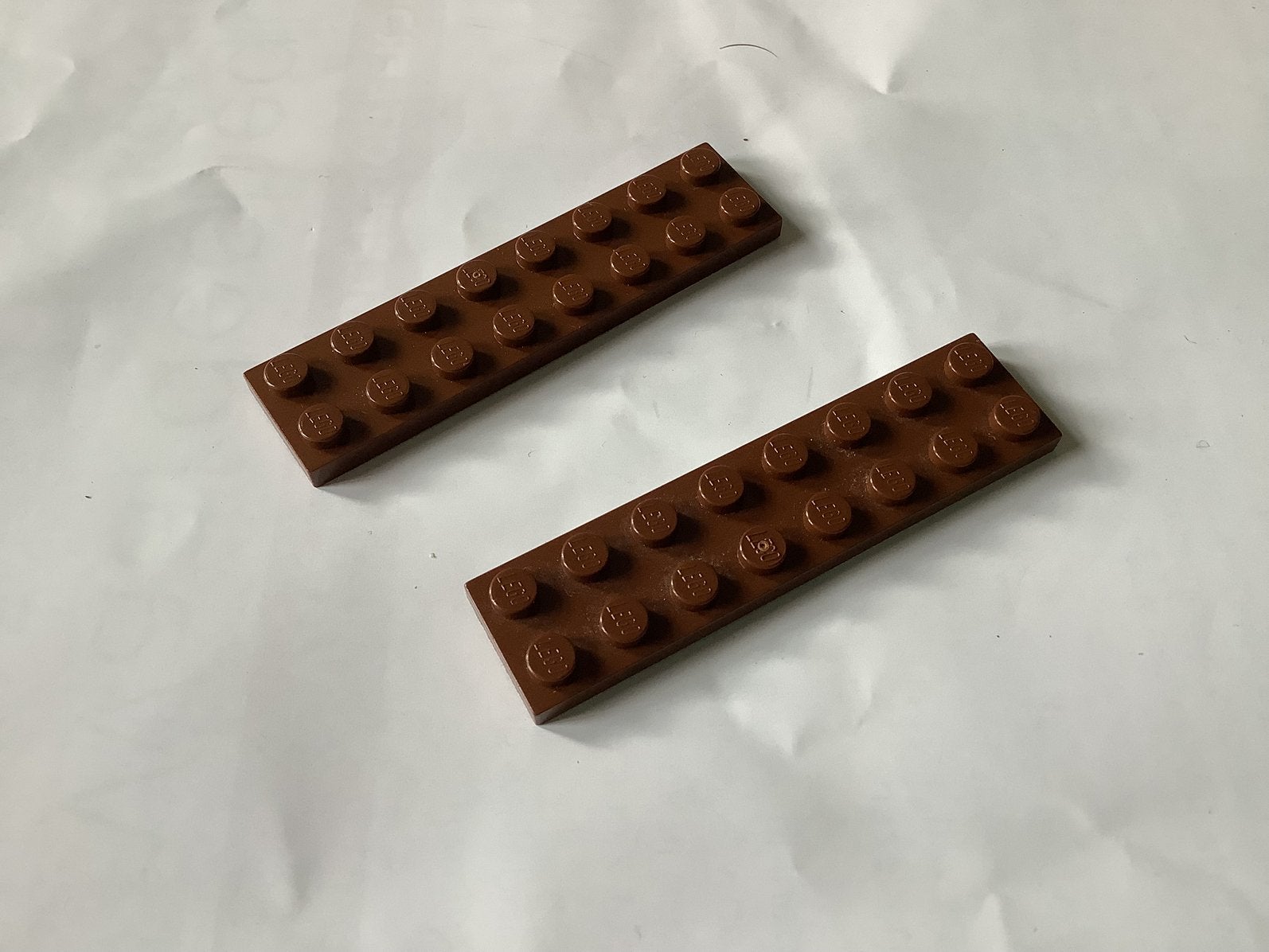 Lego plaat 2x8 bruin, Ophalen of Verzenden, Gebruikt, Losse stenen, Lego