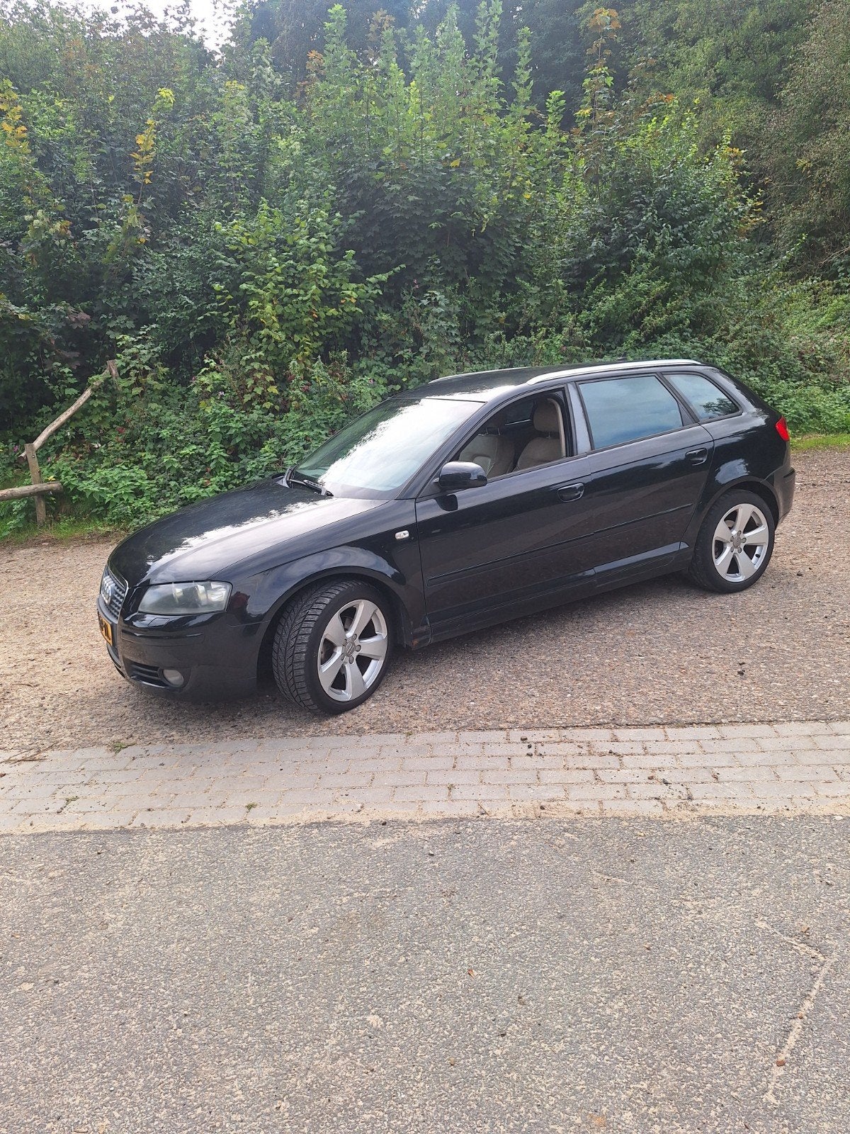Audi A3 2.0 Sportback 110KW 2005 Zwart, Auto's, Voorwielaandrijving, 4 cilinders, Zwart, Particulier