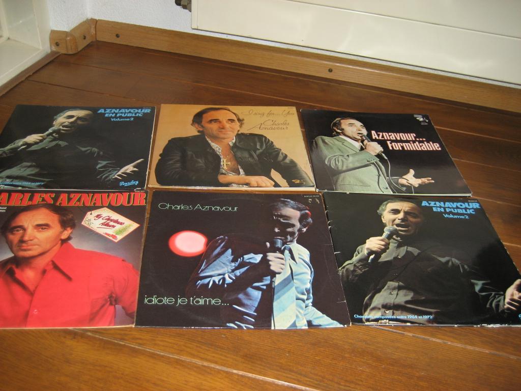 Lps charles aznavour 5x, Ophalen of Verzenden, Zo goed als nieuw, 12 inch