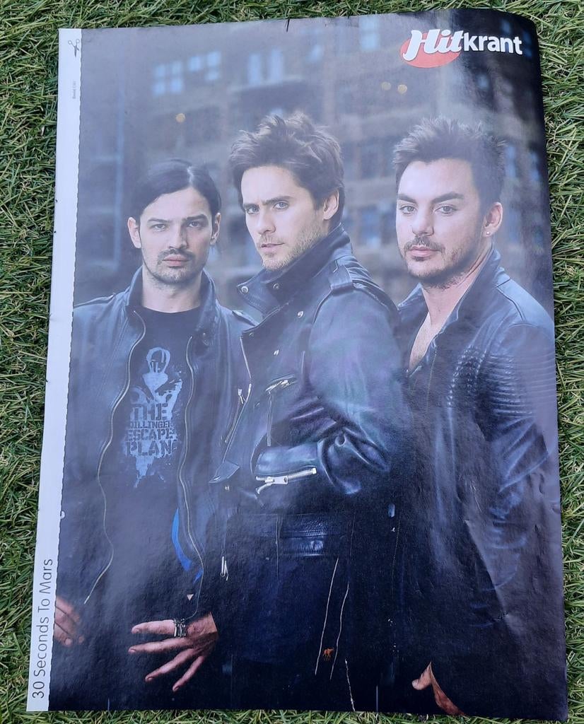 Poster A4 Hitkrant 2010 30 Seconds to Mars / SpangaS, A4 of kleiner, Ophalen of Verzenden, Muziek, Rechthoekig Staand