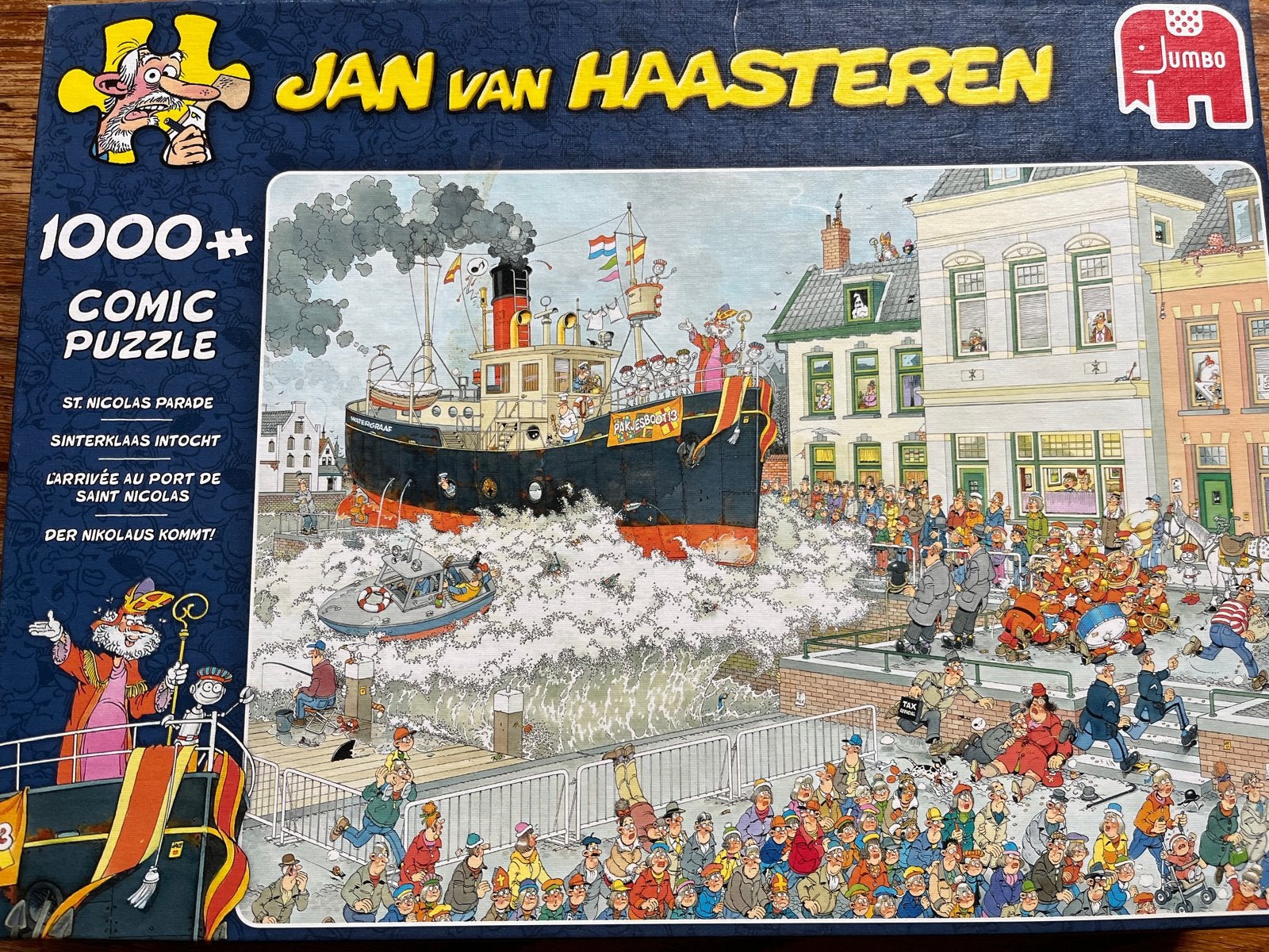 Jan van Haasteren Sinterklaas Intocht Puzzel 1000 stukjes, Ophalen of Verzenden, 500 t/m 1500 stukjes, Zo goed als nieuw, Legpuzzel