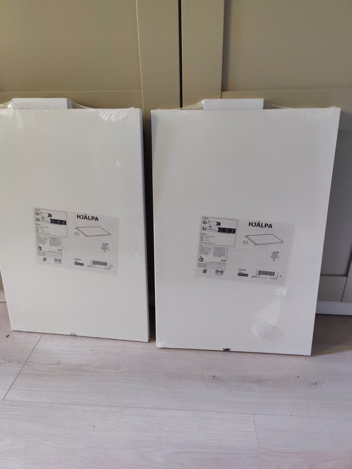 2 x IKEA HJÄLPA Plank 60x40 cm - Nieuw in verpakking, Ophalen, Modern, functioneel, Nieuw, 50 tot 100 cm