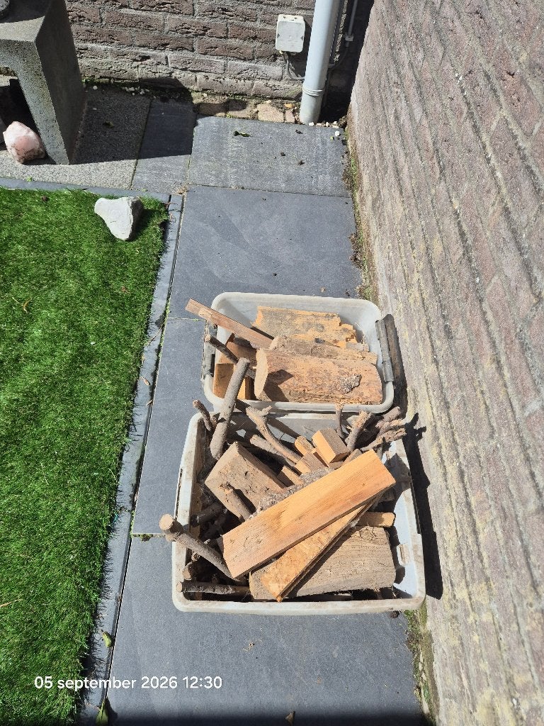 Gratis haardhout, Tuin en Terras, Haardhout, Minder dan 3 m³, Ophalen