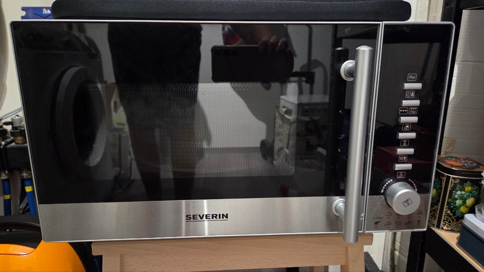Combimagnetron Severin MW9722, Ophalen, Combimagnetron, Grill, Zo goed als nieuw