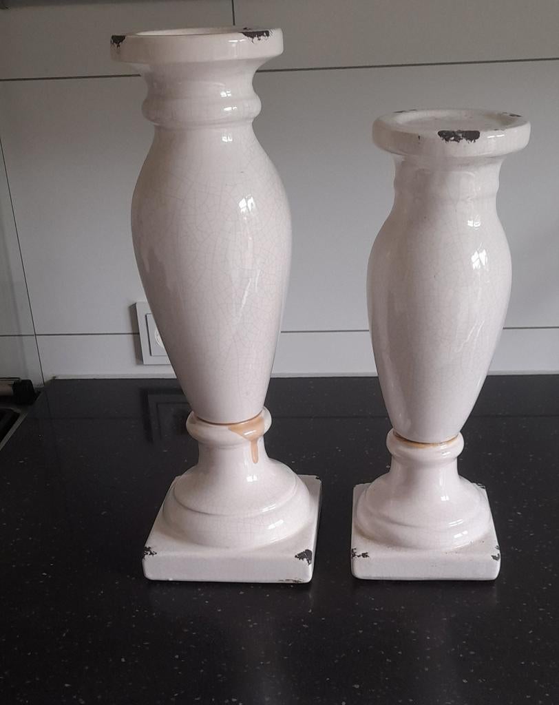 2x kandelaar ., Huis en Inrichting, Woonaccessoires | Zuilen en Pilaren, Ophalen of Verzenden