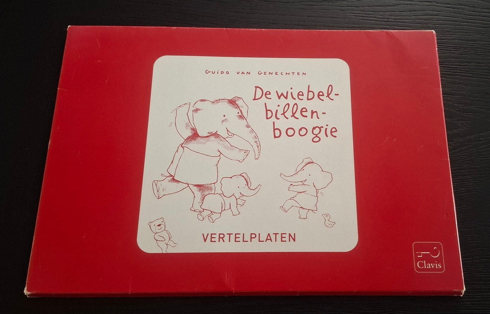 Vertelplaten De Wiebel-billen-boogie - Guido van Genechten, Boeken, Ophalen of Verzenden, Gelezen, 2 tot 3 jaar