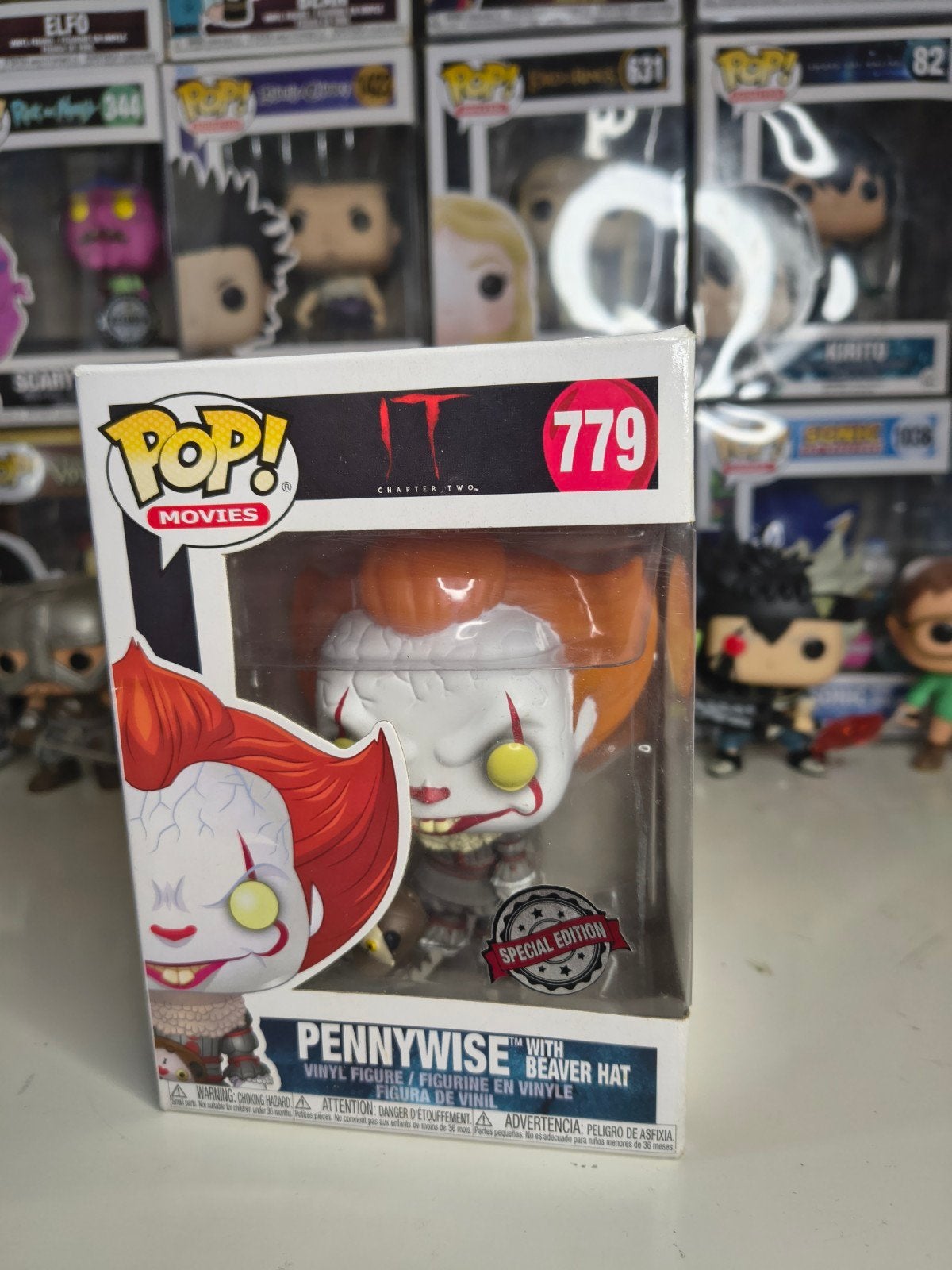 Funko Pop! Pennywise with Beaver Hat #779 IT Chapter Two, Verzamelen, Ophalen of Verzenden, Zo goed als nieuw