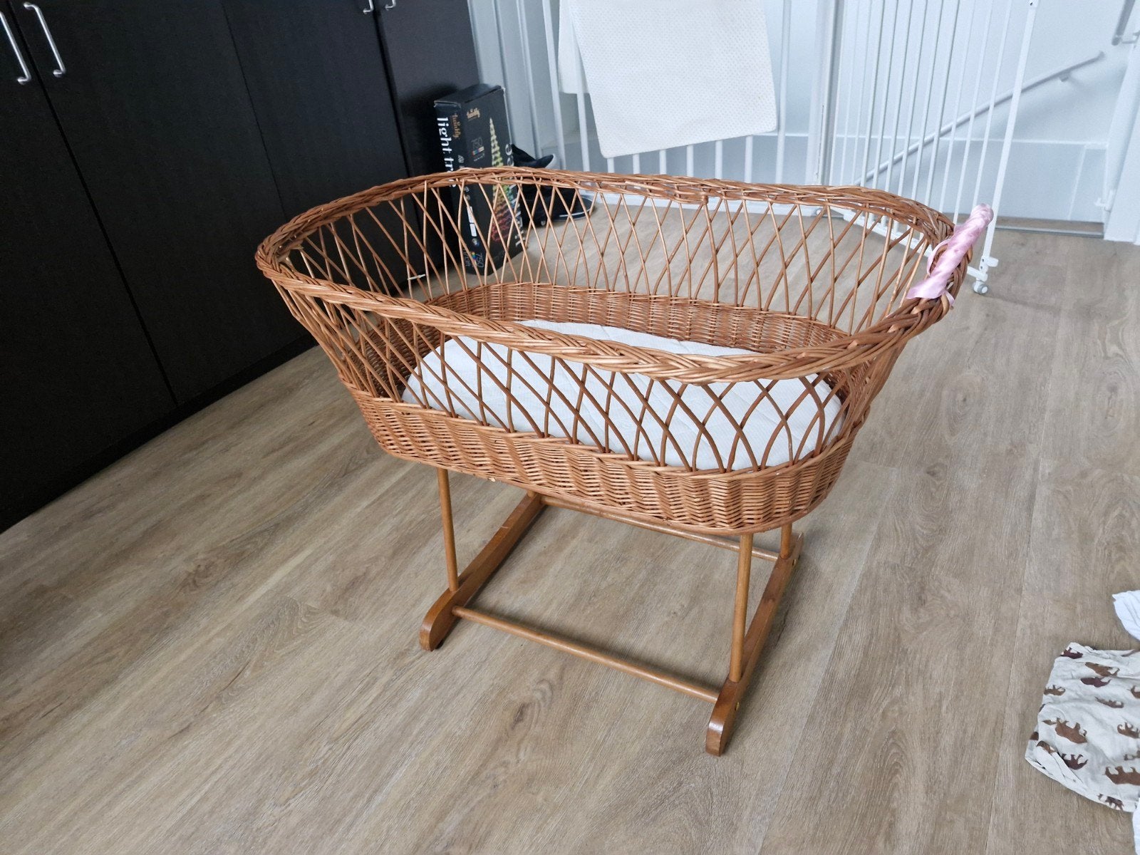Wiegje met dekens en lakens, Kinderen en Baby's, Babywiegjes en Ledikanten, Ophalen, Gebruikt, Wieg