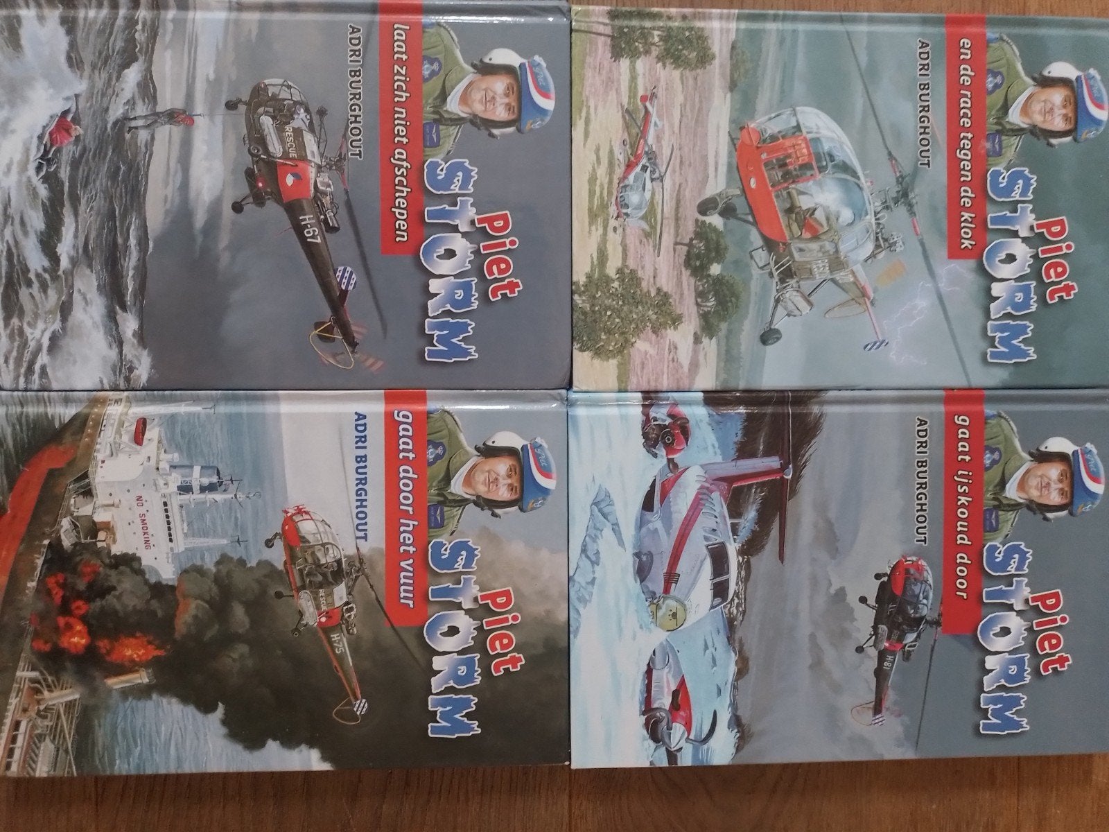 6 boeken oa Adri Burghout - Piet Storm gaat door het vuur, Gelezen, Fictie algemeen, Adri Burghout, Ophalen of Verzenden