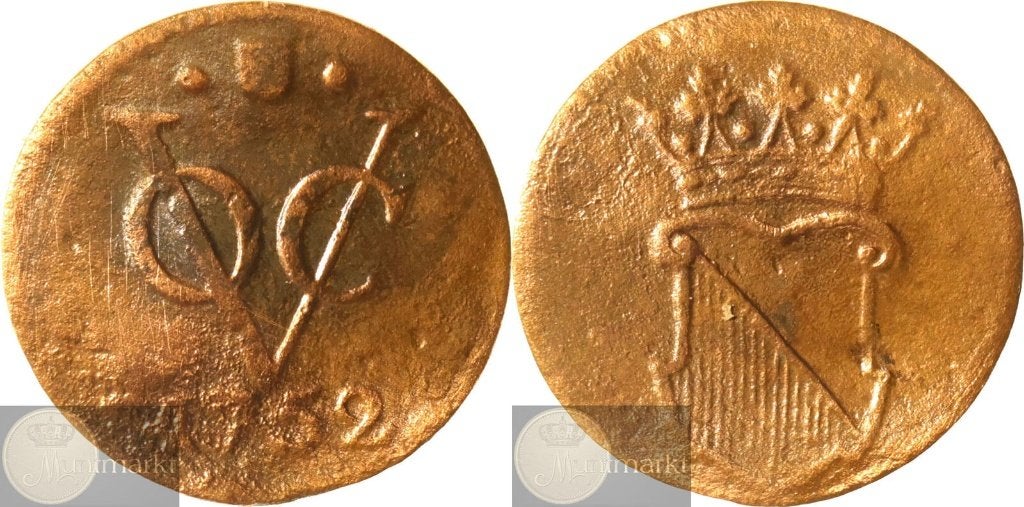 V.O.C. - Utrecht - ½ Duit 1752, Ophalen of Verzenden, Vóór koninkrijk, Overige waardes, Losse munt