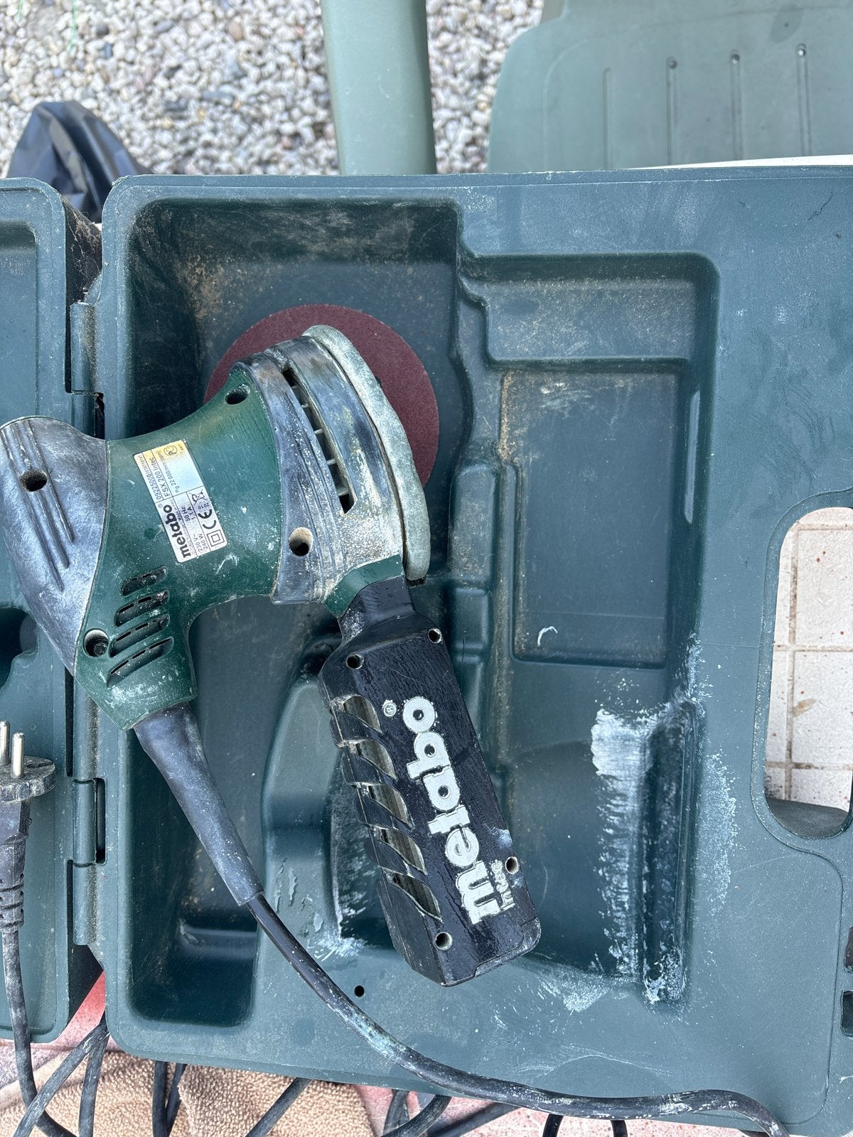 Metabo FSX 200 Intec Excentrische Schuurmachine - Gebruikt, Ophalen, Gebruikt, Minder dan 600 watt, Excentrische schuurmachine