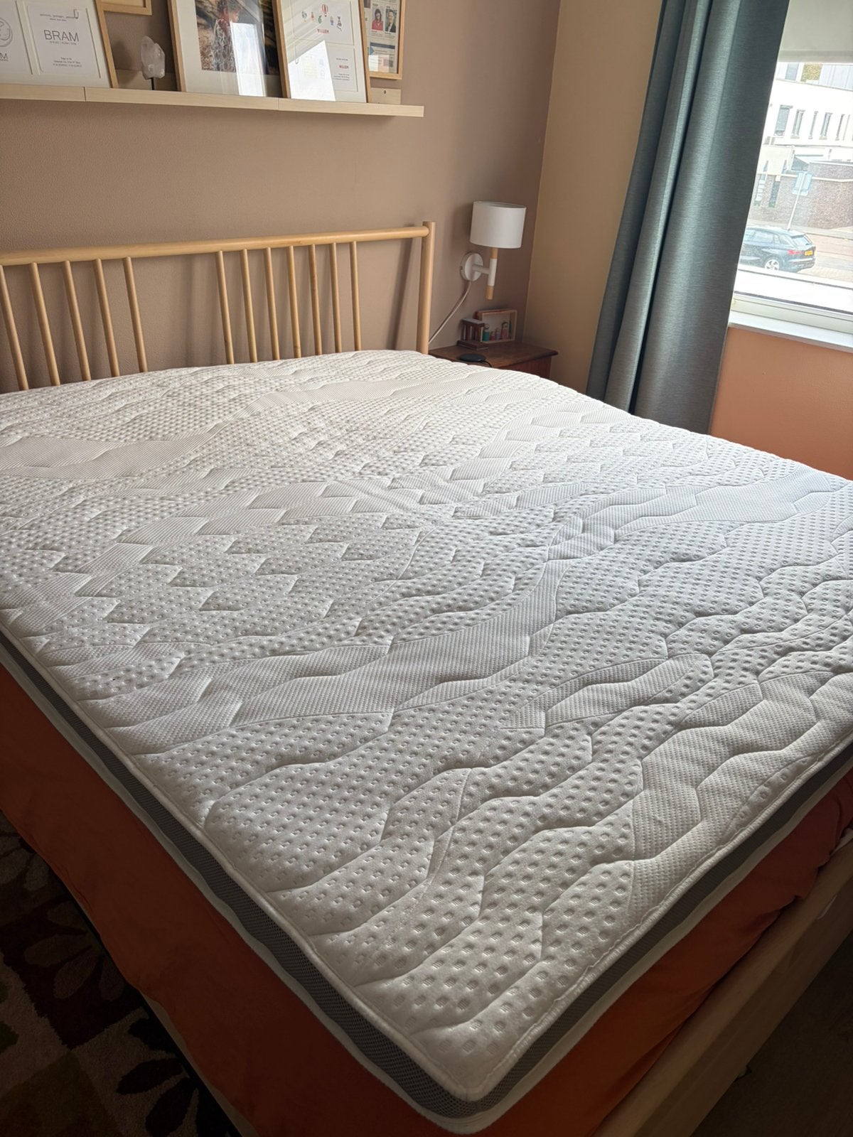 Topmatras leenbakker zo goed als nieuw, Ophalen, Zo goed als nieuw, Tweepersoons