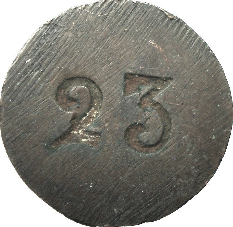 België 5 centimes 19e eeuw (bewerkt/curieus, zeldzaam), Postzegels en Munten, Ophalen of Verzenden, Brons, Losse munt