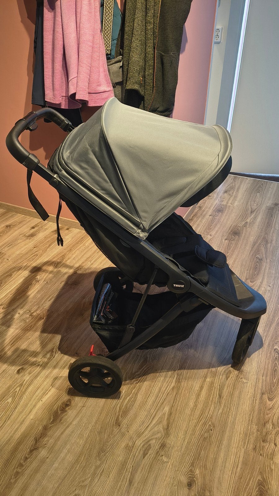 Thule Spring kinderwagen met regenhoes, Ophalen