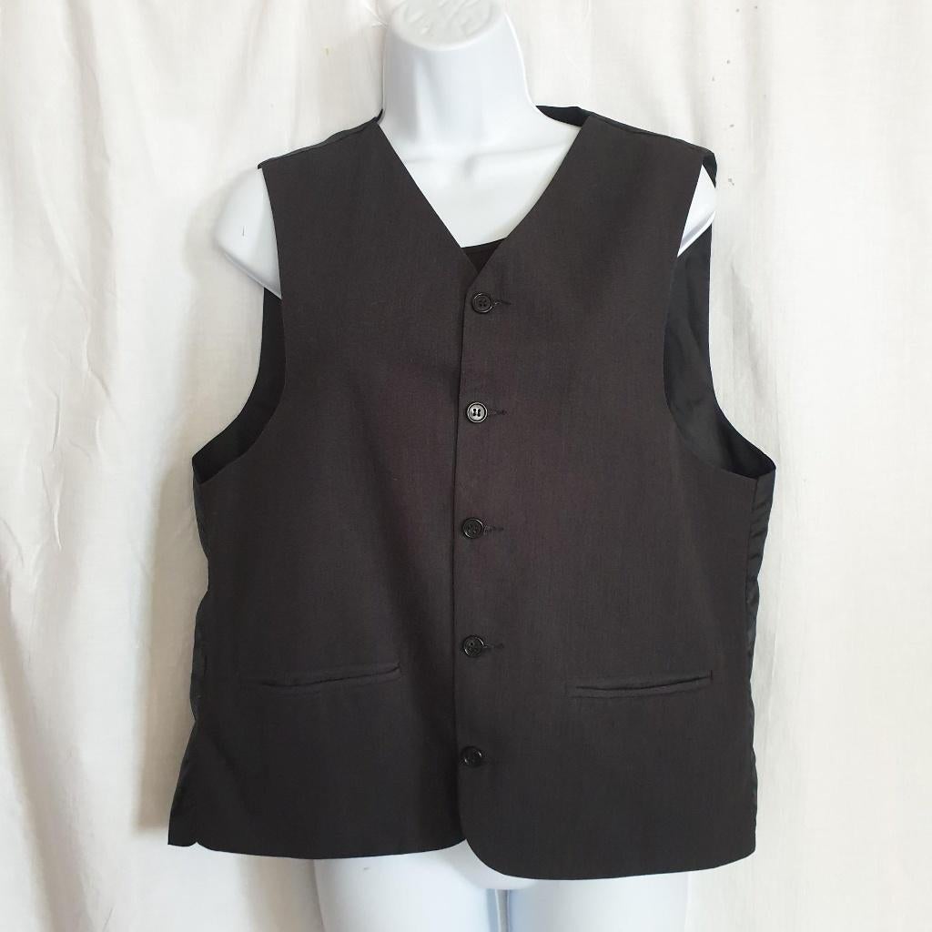 Net donkergrijs gilet mt 48, Kleding | Heren, Kostuums en Colberts, Maat 48/50 (M), ., Ophalen of Verzenden, Zo goed als nieuw