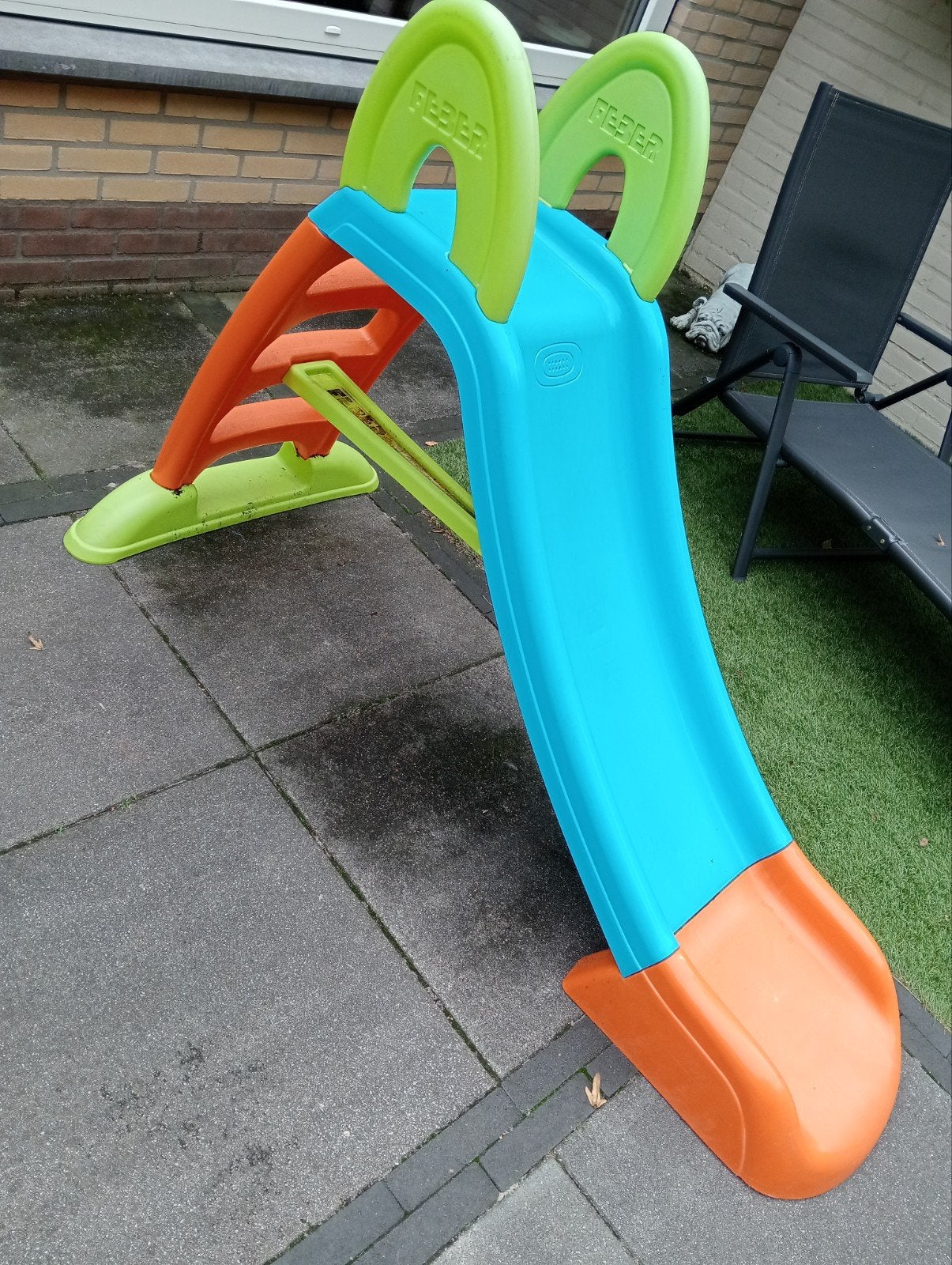 Glijbaan met waterslangaansluiting, Ophalen, Gebruikt, Glijbaan