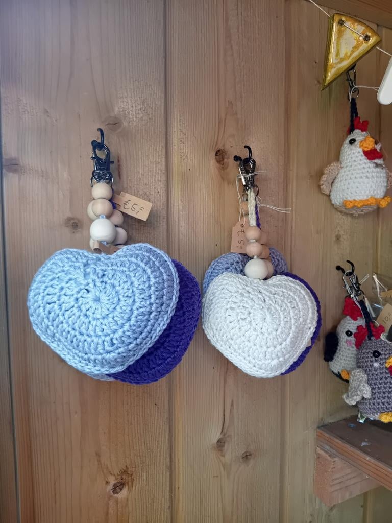 Gehaakte hartjes met lavendel - alle kleuren mogelijk, Ophalen of Verzenden, Nieuw