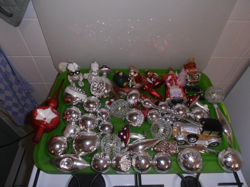50,oude kerstballen 2,pieken sinterklaas en piet zie foto's, Diversen, Ophalen of Verzenden, Gebruikt
