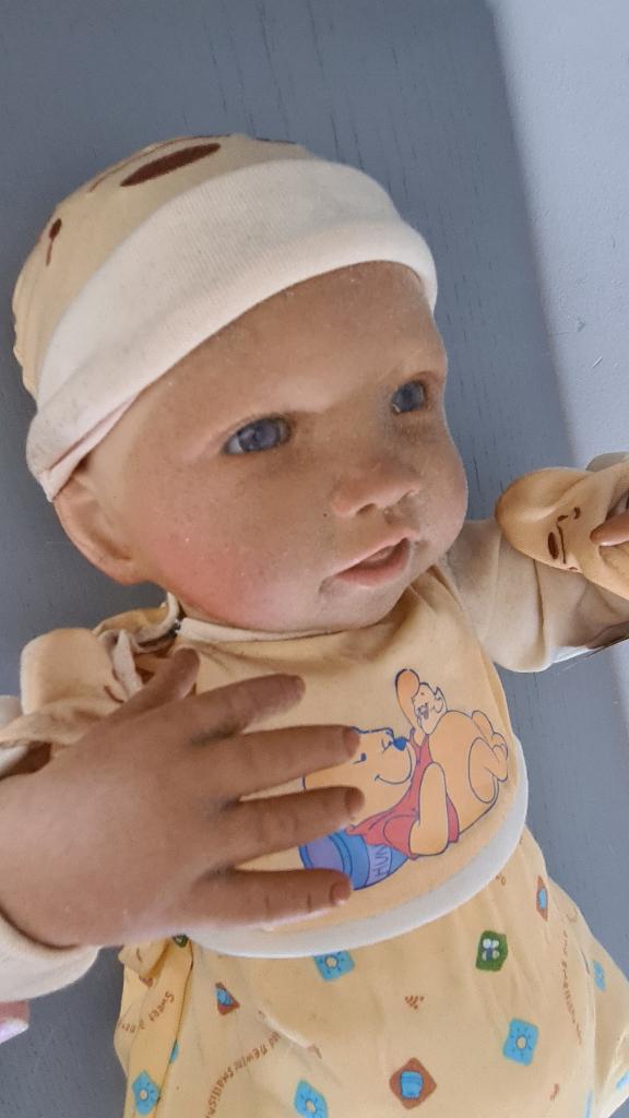 Levensechte, verzwaarde babypop "Christy, Verzamelen, Poppen, Gebruikt, Pop, Levensecht of Reborn, Ophalen